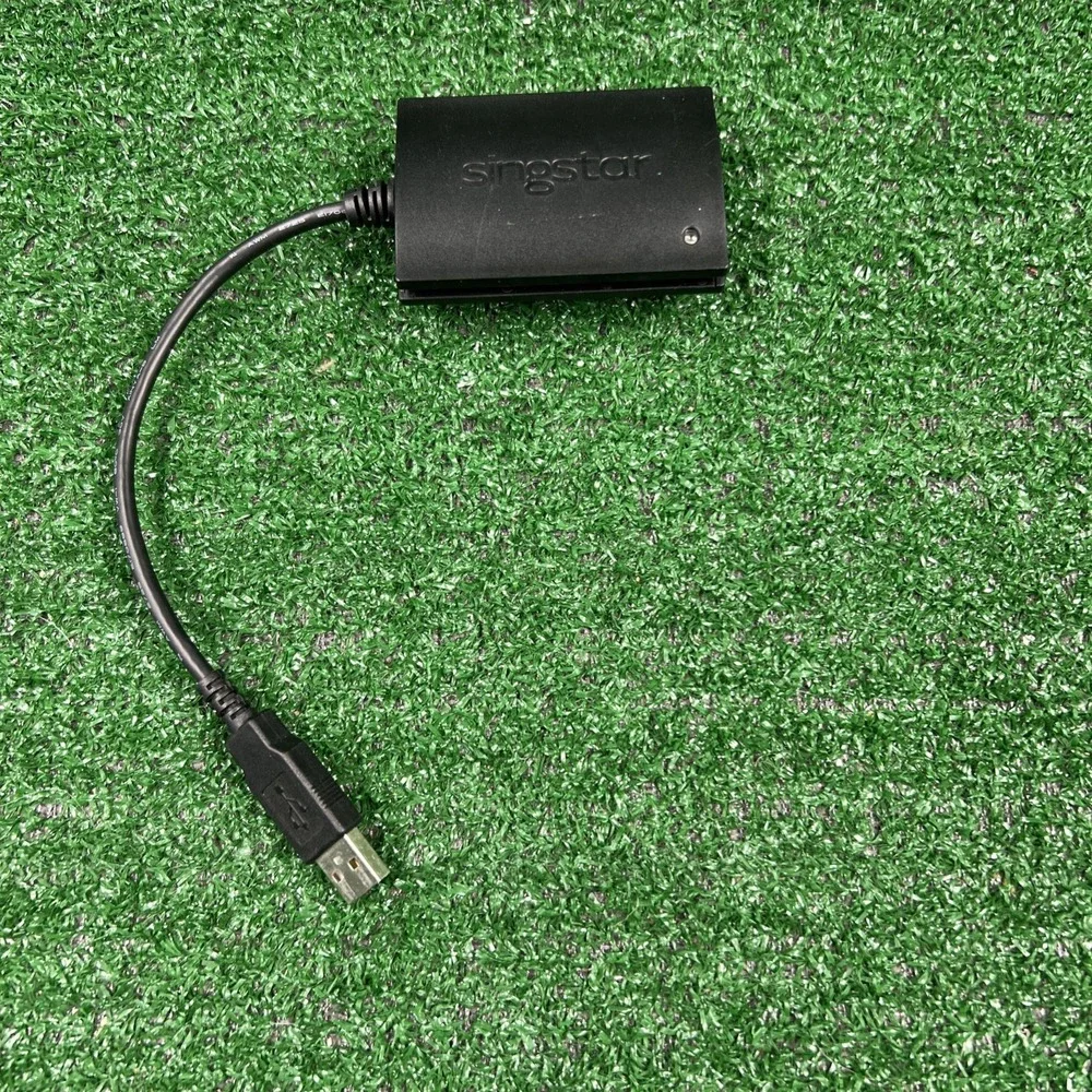Genuine Singstar USB Converter Microphone‎ Dongle For PlayStation PS2 PS3